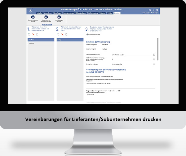 MountainOffice - Vereinbarungen f&uuml;r Lieferanten/Subunternehmen drucken