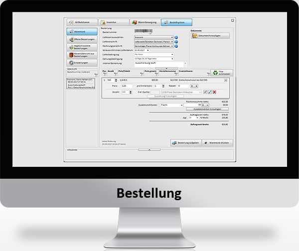 MountainOffice Materialwirtschaft - Bestellung