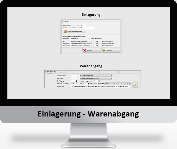 MountainOffice Materialwirtschaft - Einlagerung-Warenabgang